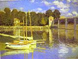 Famous Bridge Paintings - The Bridge at Argenteuil